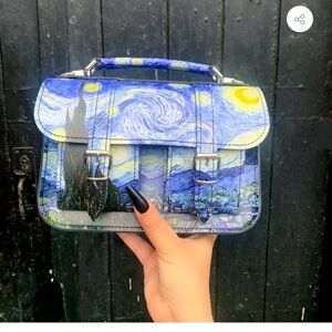 Rafe Blue and Yellow Artistic Satchel